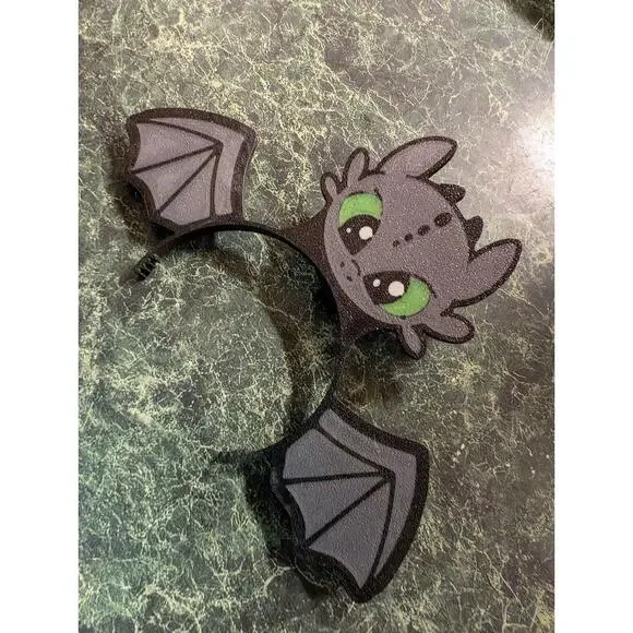 Labubu Toothless Dragon Headband 3D Printed – Doll Accessory - Picture 3 of 4